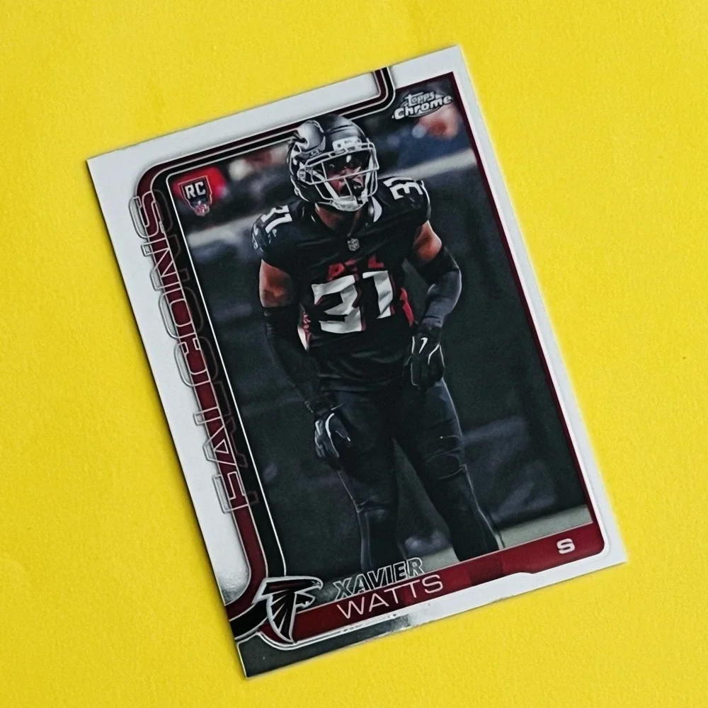 2025 Topps Chrome NFL Football Xavier Watts RC #393 Atlanta‎ Falcons Rookie Card